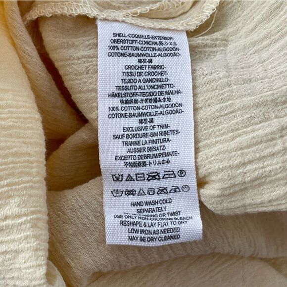 Free People On the Island Crochet Linen-Feel Top S 🌿✨ - Picture 14 of 16